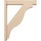 Ekena Millwork 6-in W x 32-in D x 40-in H Funston Block Rough Cedar Woodgrain TimberThane Outlooker, Primed Tan OUTUR060X32X40FST44RCPR - alternate 2